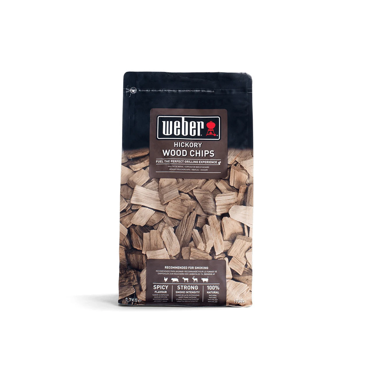 Weber® Hickory Wood Chips, (0.7kg) 1 Weber® Hickory Wood Chips, (0.7kg)