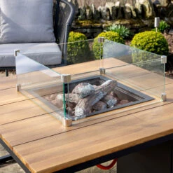 Cosiloft 100 Black And Teak With Glass 6 Cosiloft 100 Black And Teak With Glass -BBQ Kingdom 18 508 BK TK With Glass Lifestyle 2 93703.1643730767