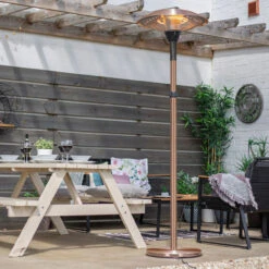 Adjustable Standing Heater, Copper -BBQ Kingdom 69568 Lifestyle 1 88282.1638616526