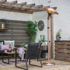 Adjustable Standing Heater, Copper -BBQ Kingdom 69568 Lifestyle 2 06623.1638616526