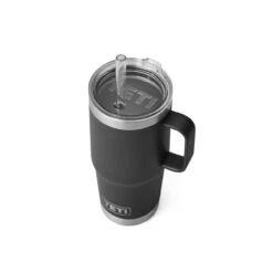 YETI Rambler 25 Oz Straw Mug - Black -BBQ Kingdom 70000001924 3 99386.1677854910