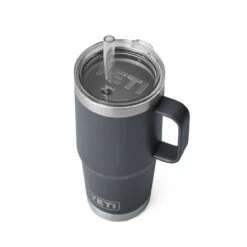 YETI Rambler 25 Oz Straw Mug - Charcoal -BBQ Kingdom 70000001928 3 57503.1677855138