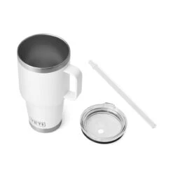 YETI Rambler 35 Oz Straw Mug - White -BBQ Kingdom 70000001930 4 96921.1677854434