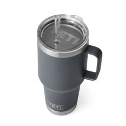 YETI Rambler 35 Oz Straw Mug - Charcoal -BBQ Kingdom 70000001933 3 97202.1677854294