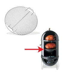 Weber® Spares: 57cm Smokey Mountain Cooker Middle Cooking Grate -BBQ Kingdom 85042 3 11579.1626697689