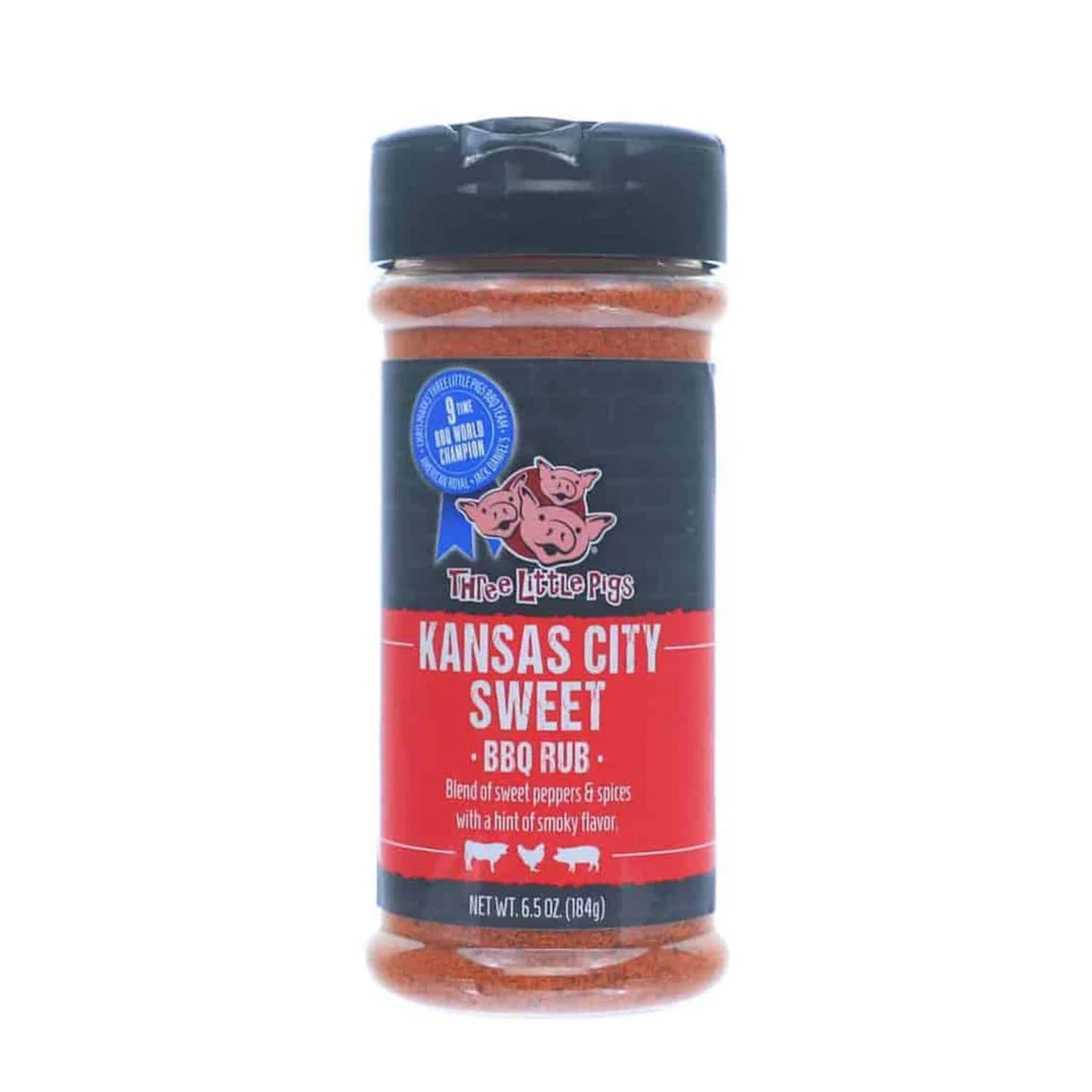 Three Little Pigs BBQ 'KC Sweet' BBQ Rub - 178g (6.28 Oz) 1 Three Little Pigs BBQ 'KC Sweet' BBQ Rub - 178g (6.28 Oz)