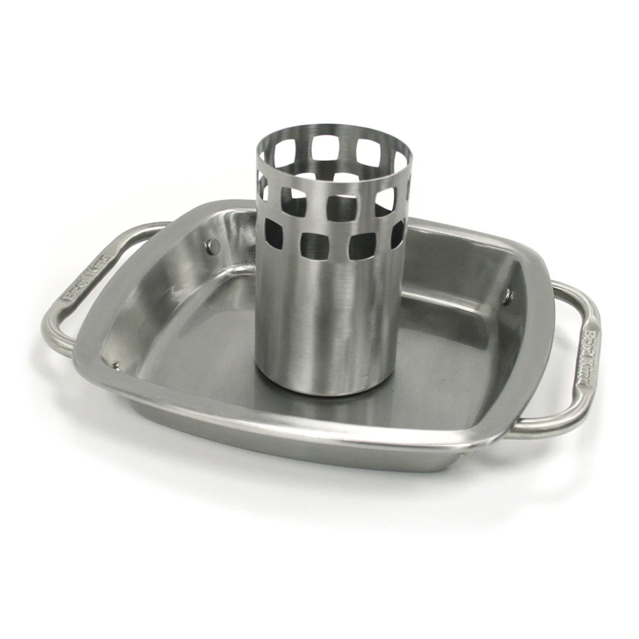 Broil King Stainless Steel Chicken Roaster With Pan 1 Broil King Stainless Steel Chicken Roaster With Pan