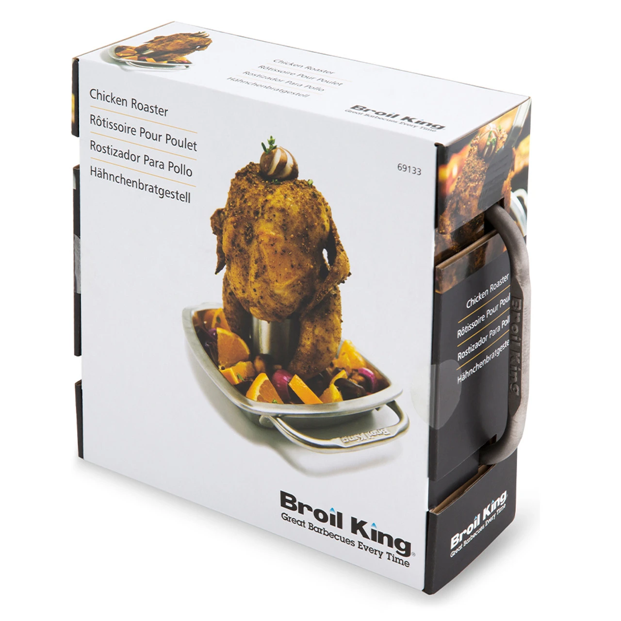 Broil King Stainless Steel Chicken Roaster With Pan 2 Broil King Stainless Steel Chicken Roaster With Pan - Image 2