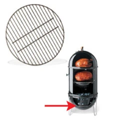 47cm Weber® Smokey Mountain Cooker Bottom Charcoal Grate -BBQ Kingdom Untitled 3 39740.1626696056