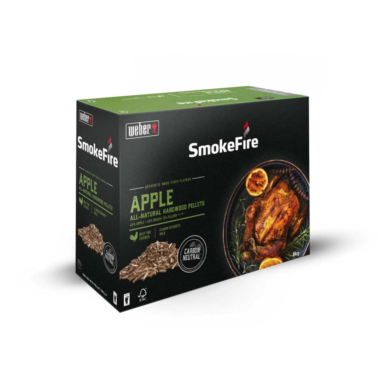 Weber® Apple FSC Wood Pellets, 8kg 1 Weber® Apple FSC Wood Pellets, 8kg