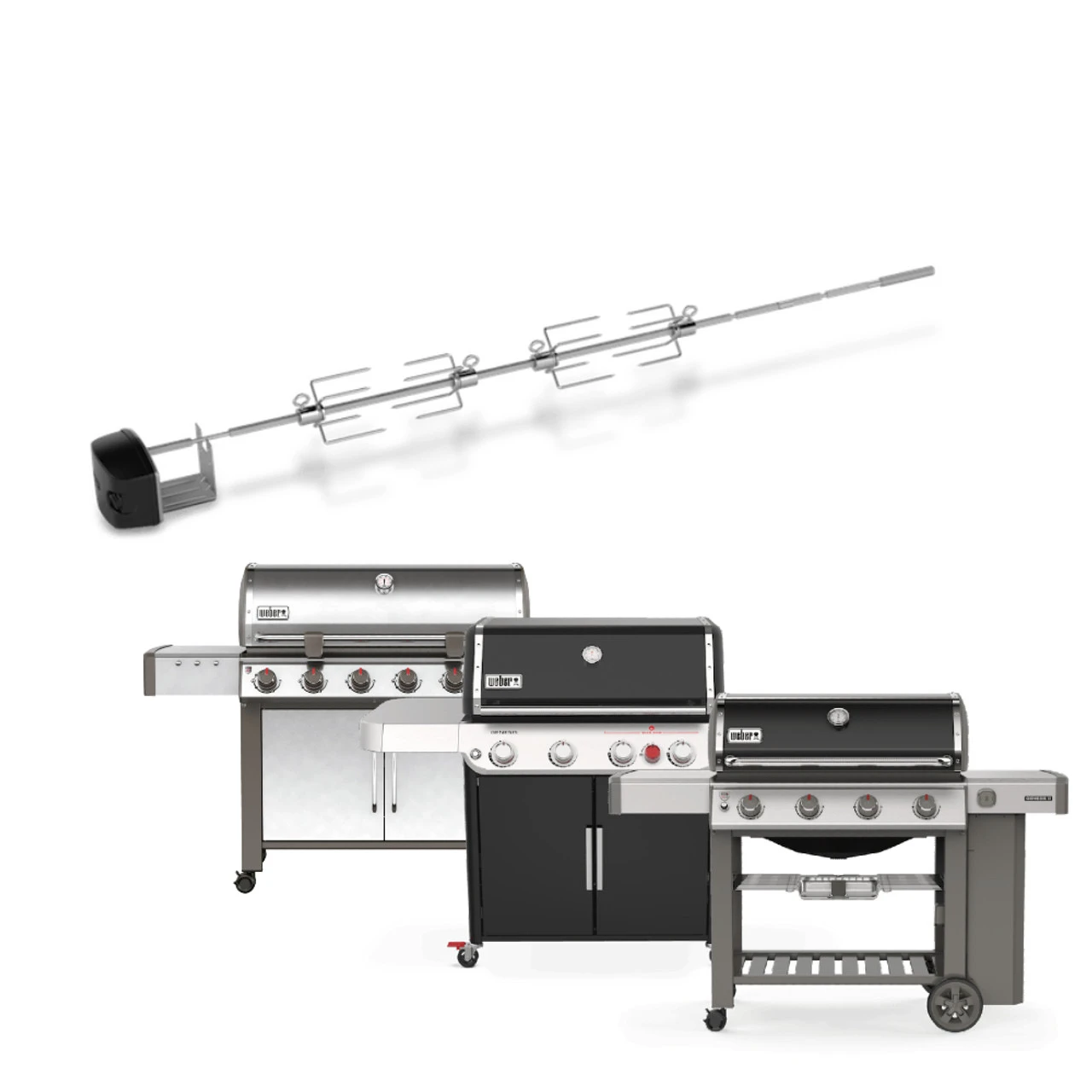Weber® Rotisserie For Genesis® 4 & 6 Burner 1 Weber® Rotisserie For Genesis® 4 & 6 Burner