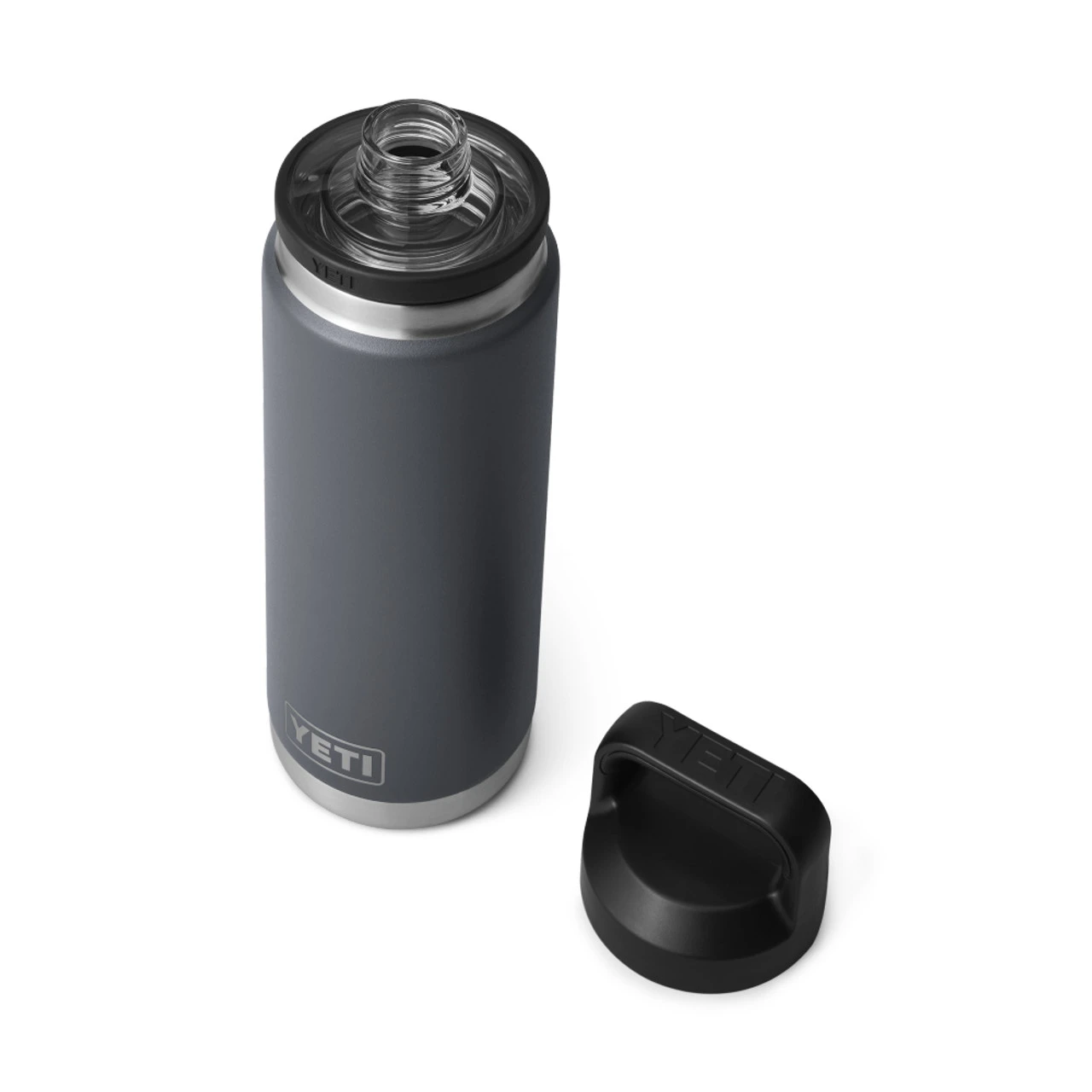 YETI Rambler 26 Oz (760ml) Chug Bottle - Charcoal 3 YETI Rambler 26 Oz (760ml) Chug Bottle - Charcoal - Image 3