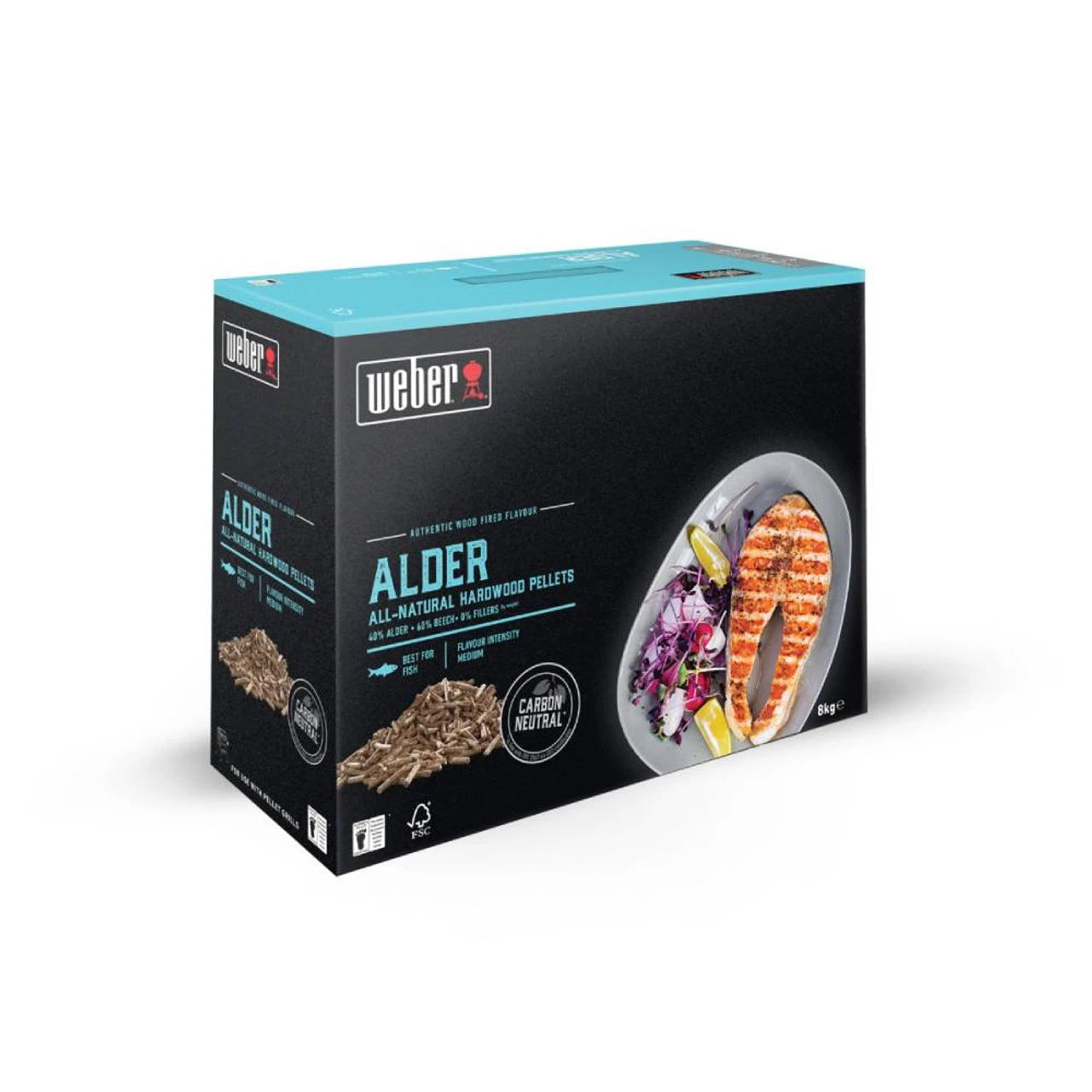 Weber® Alder FSC Wood Pellets, 8kg 1 Weber® Alder FSC Wood Pellets, 8kg
