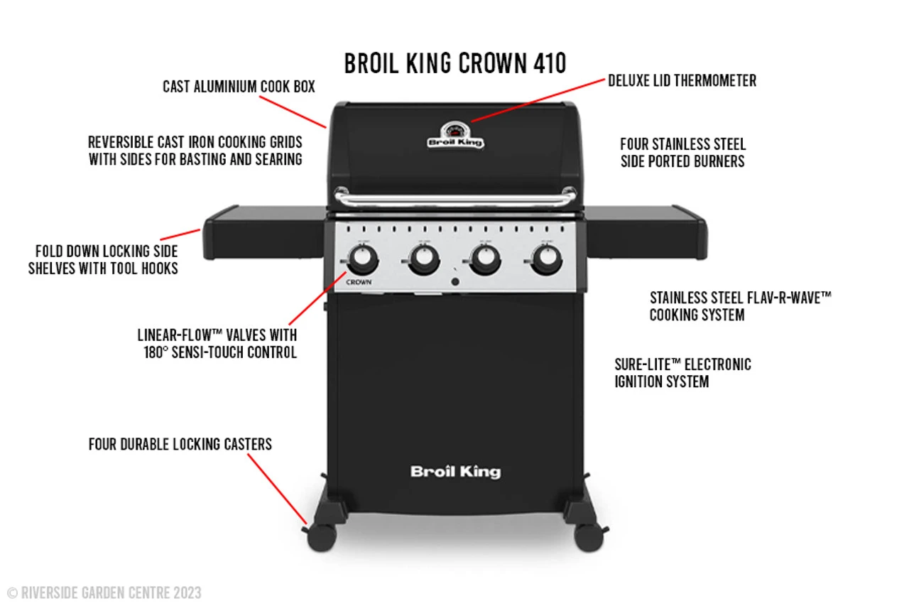 Broil King Crown 410 Gas Barbecue 4 Broil King Crown 410 Gas Barbecue - Image 4