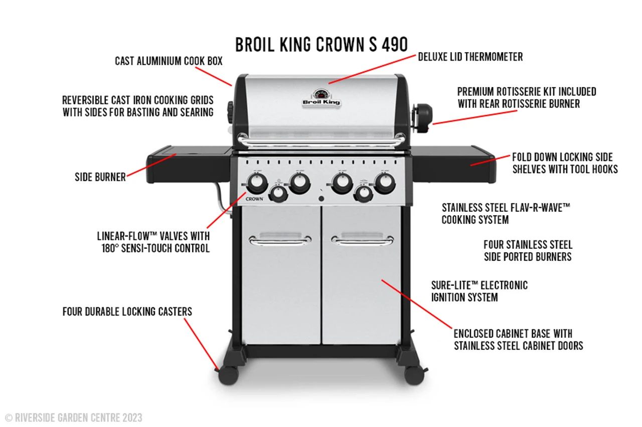 Broil King Crown S 490 Gas Barbecue 5 Broil King Crown S 490 Gas Barbecue - Image 5