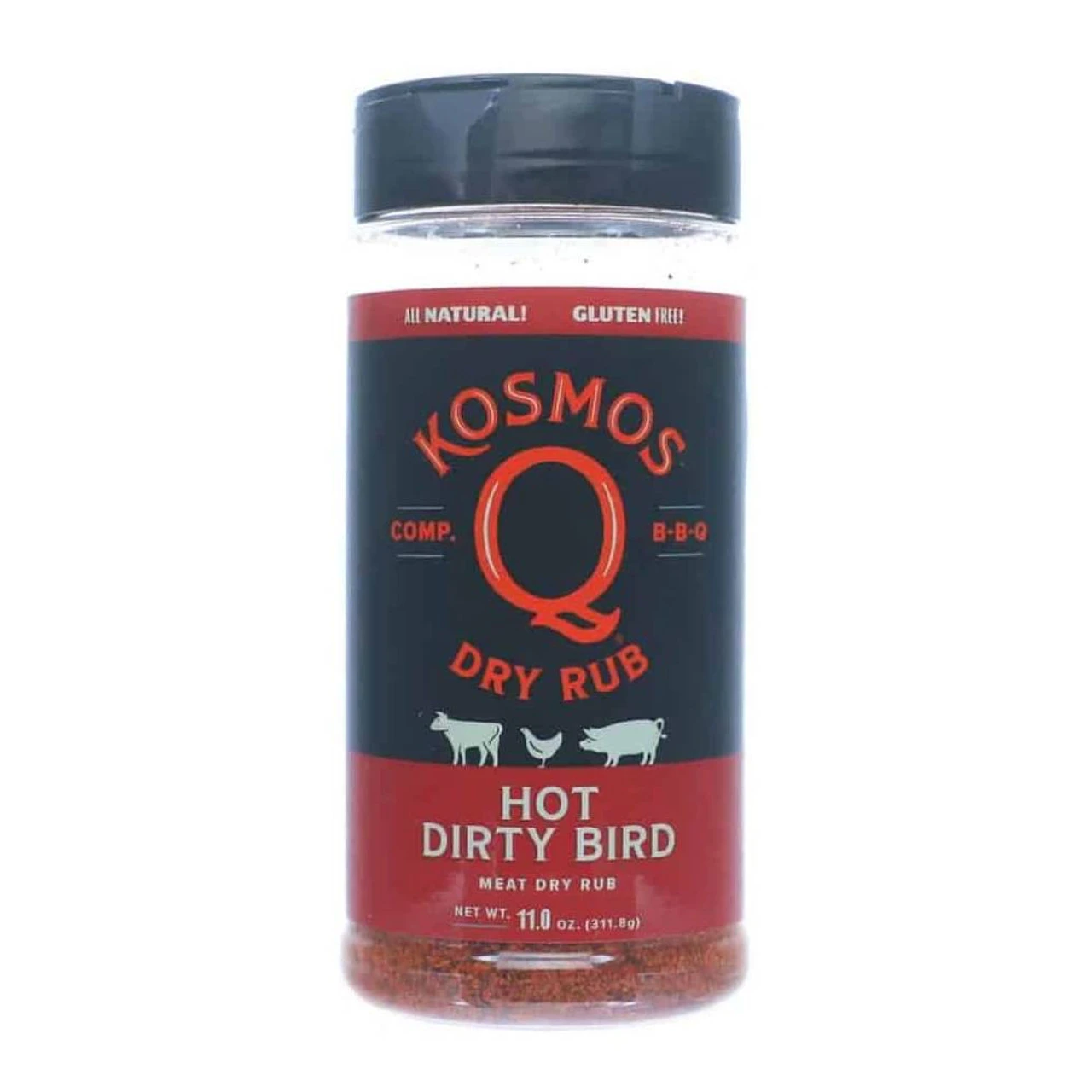 Kosmo's Q Dirty Bird - HOT BBQ Rub - 312g (11oz) 1 Kosmo's Q Dirty Bird - HOT BBQ Rub - 312g (11oz)