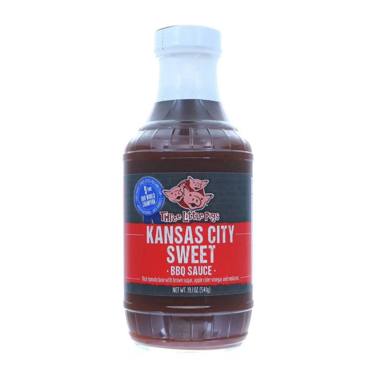 Three Little Pigs BBQ 'Kansas City Sweet' BBQ Sauce - 541g (19.4oz) 1 Three Little Pigs BBQ 'Kansas City Sweet' BBQ Sauce - 541g (19.4oz)