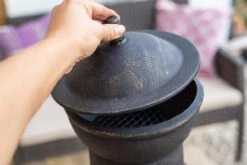 Sierra Cast Iron Chimenea W/Grill XL Bronze 125cm 7 Sierra Cast Iron Chimenea W/Grill XL Bronze 125cm -BBQ Kingdom sierra cast iron chimenea3 61781.1649850104