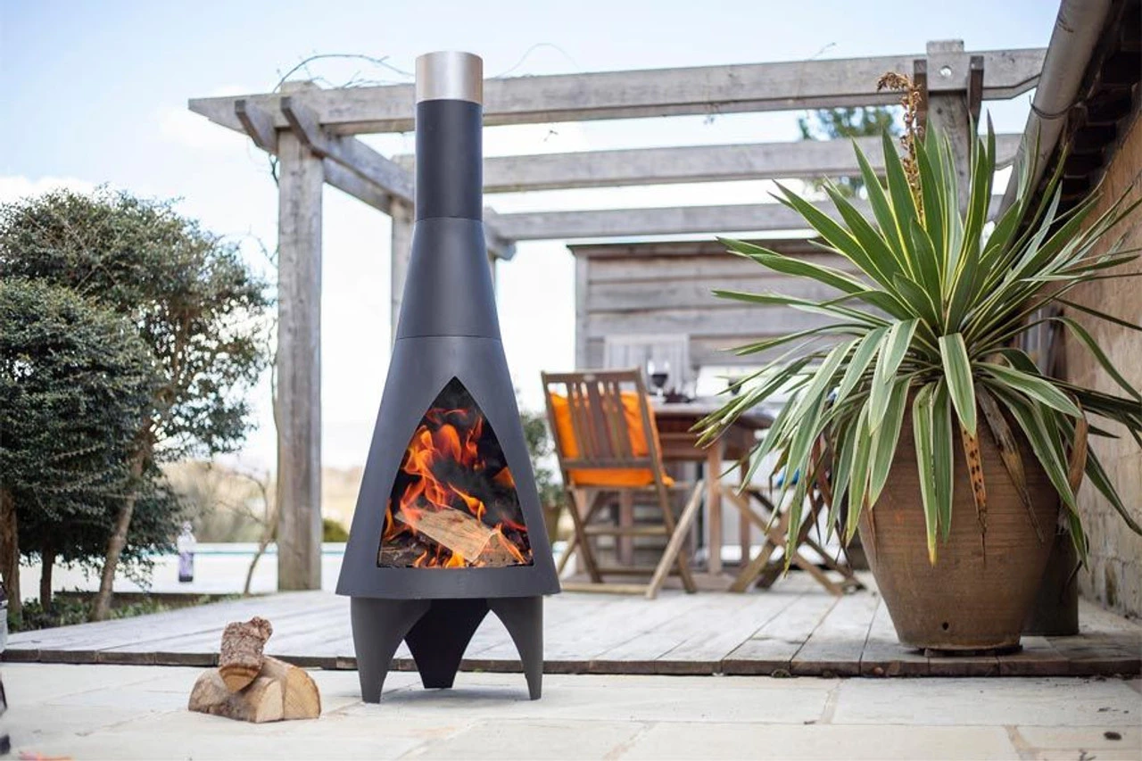 Steel Chimenea Colorado Medium Black 125cm 3 Steel Chimenea Colorado Medium Black 125cm - Image 3
