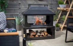 Stonehurst Fireplace With Log Store -BBQ Kingdom stonehurst fireplace 4 715x452 48925.1628064950