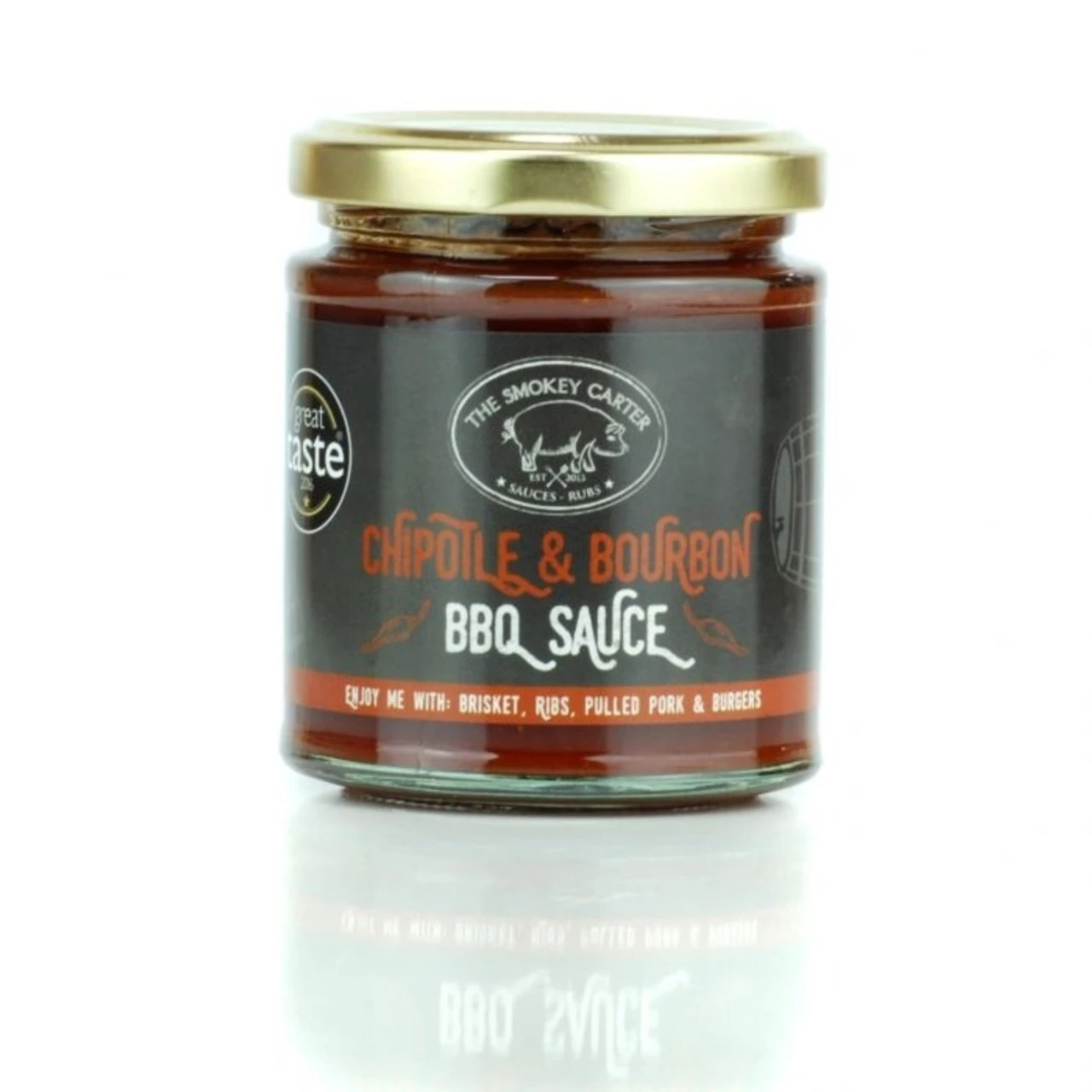 The Smokey Carter Chipotle & Bourbon BBQ Sauce - 200G 1 The Smokey Carter Chipotle & Bourbon BBQ Sauce - 200G