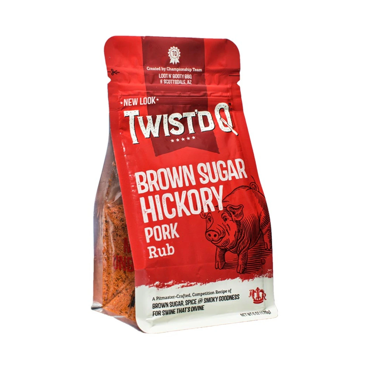 Twist'd Q 'Brown Sugar Hickory' Pork Rub - 170g (6oz) 1 Twist'd Q 'Brown Sugar Hickory' Pork Rub - 170g (6oz)