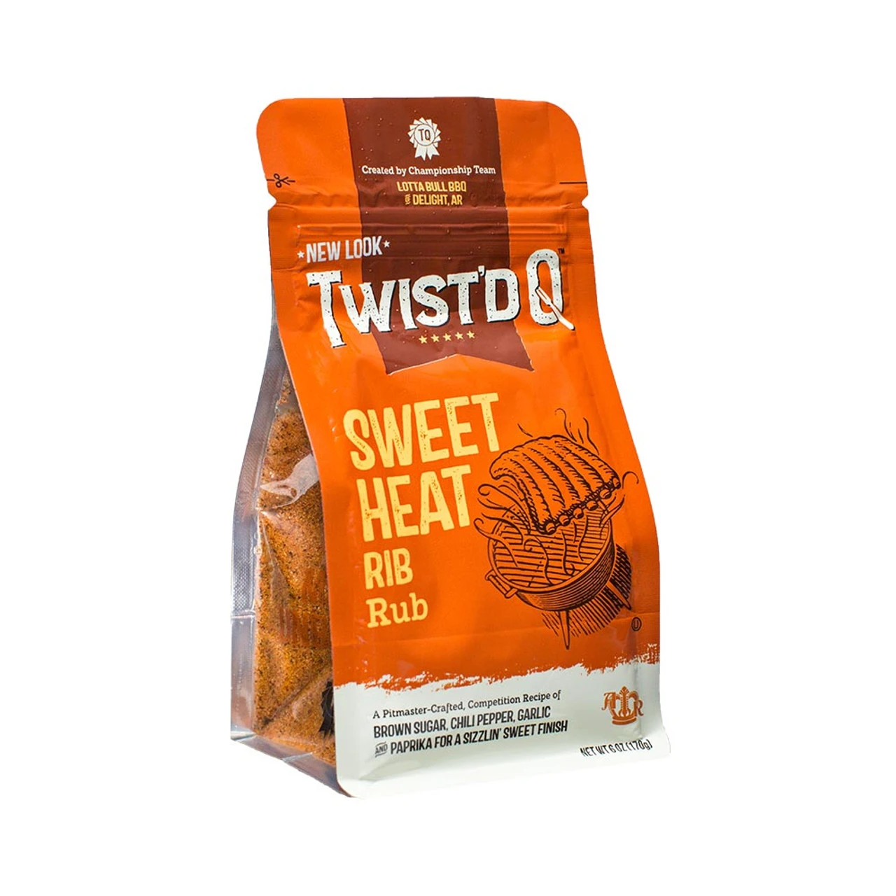 Twist'd Q 'Sweet Heat' Rib Rub - 170g (6oz) 1 Twist'd Q 'Sweet Heat' Rib Rub - 170g (6oz)