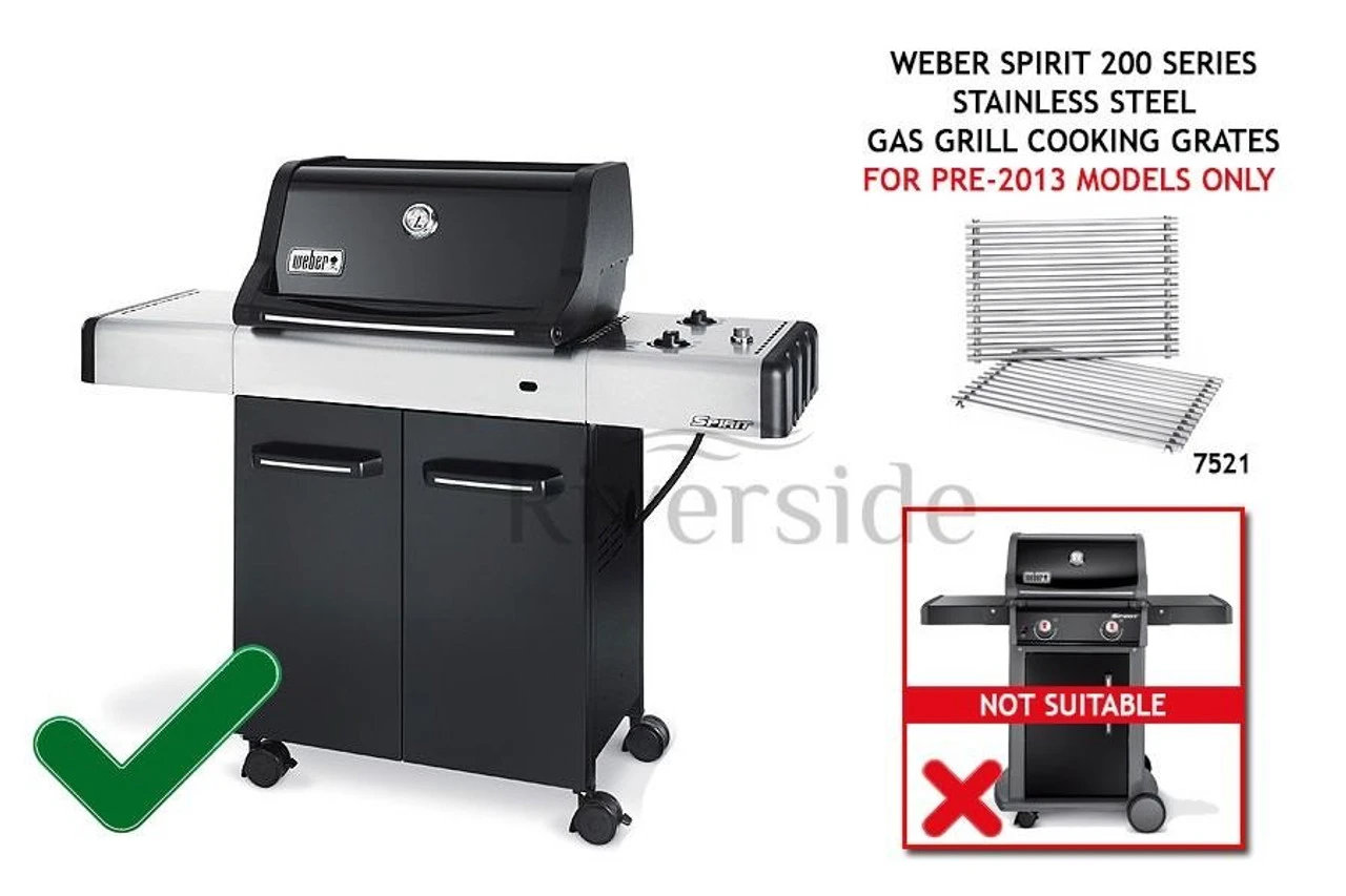 Weber® Spirit 200 Stainless Steel Grates (pre-2013) 3 Weber® Spirit 200 Stainless Steel Grates (pre-2013) - Image 3